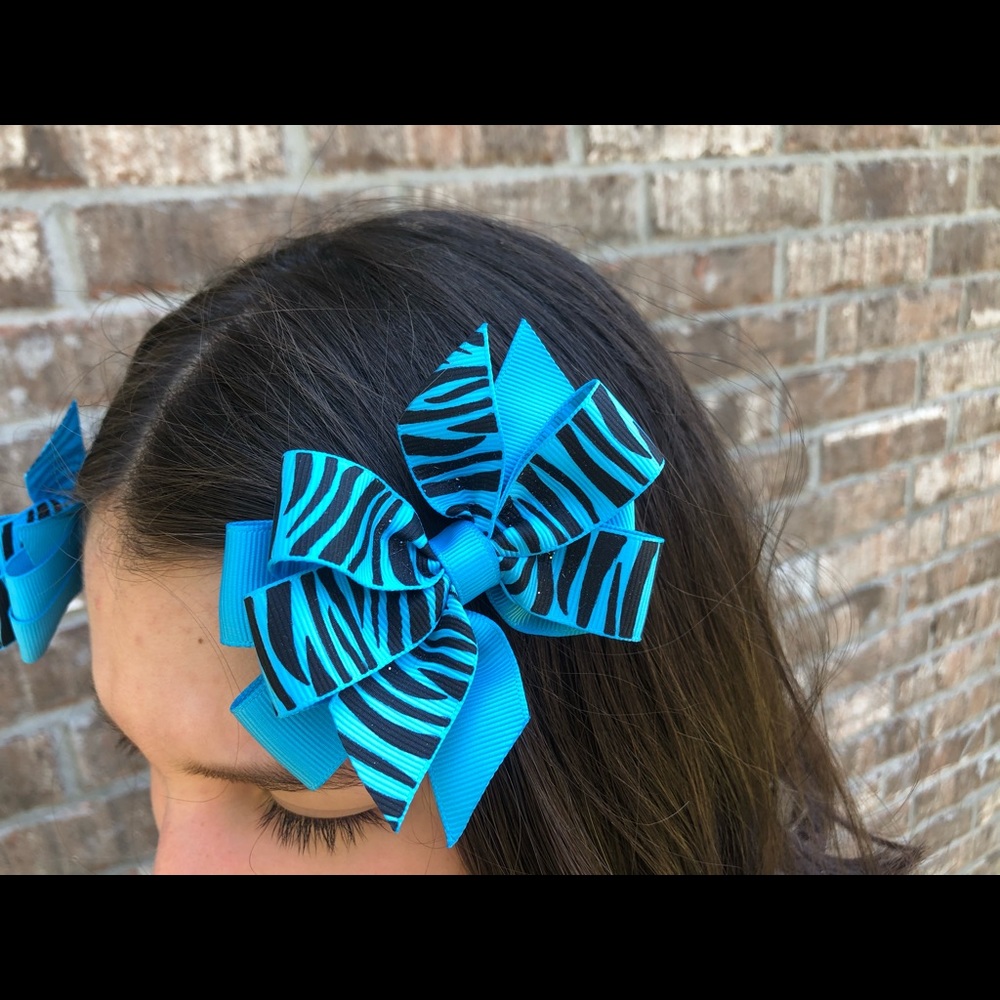 Zebra pattern bow set - Picture 6 of 7